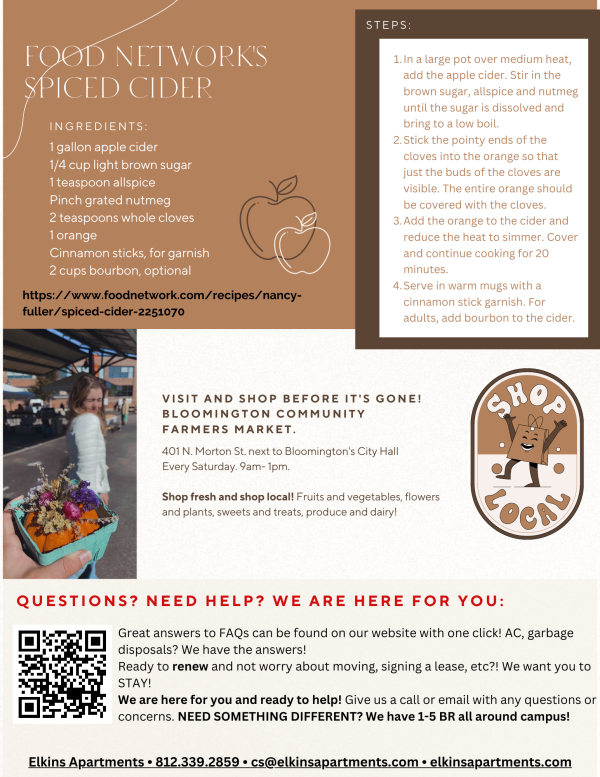 Elkins Apartments October 2022 newsletter, page 2 — click to open the PDF